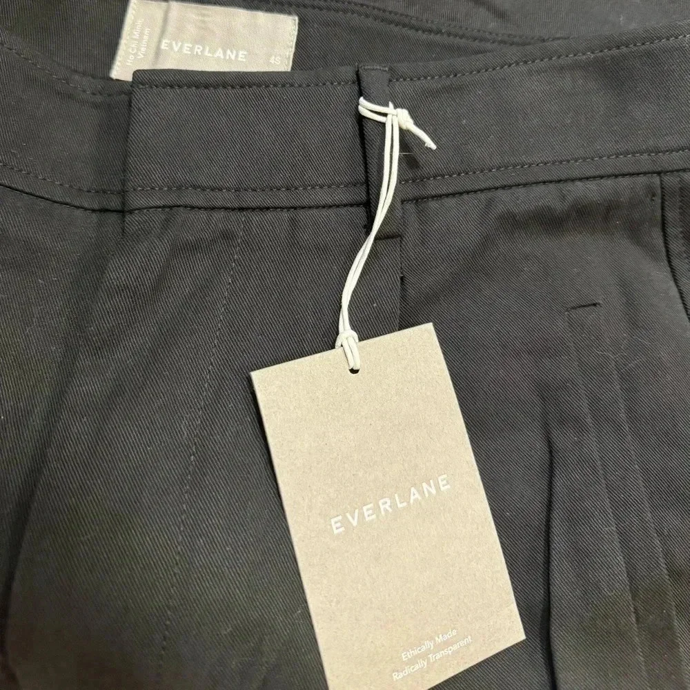 NWT Everlane Black Way High Drape Pant size 4 - Picture 8 of 9